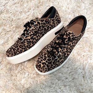 Like New Linea Paolo KENDRA Leopard print  platform sneaker